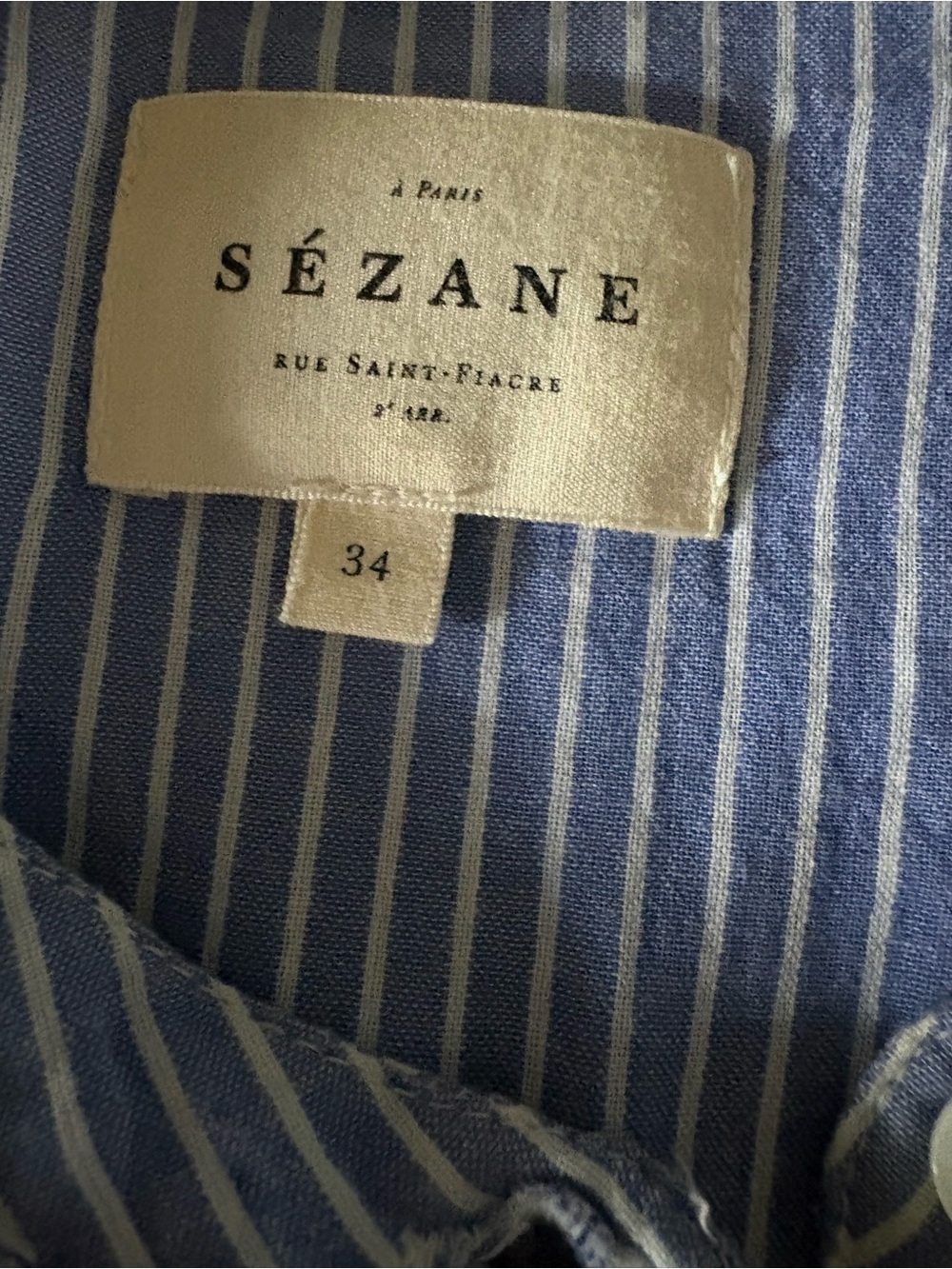 Sezane Ruffle Blouse 🩵 - Picture 5 of 6